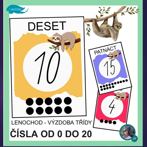 ČÍSLA OD 0 DO 20 - LENOCHOD