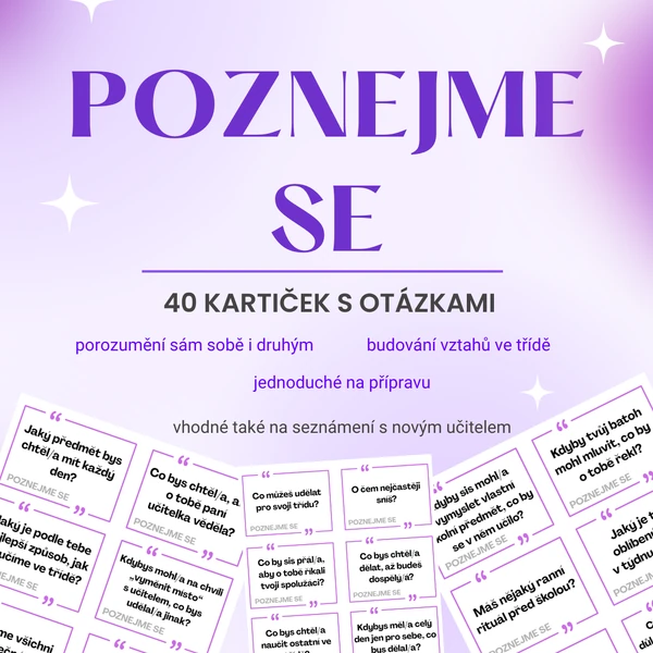 Poznejme se-diskuzní karty