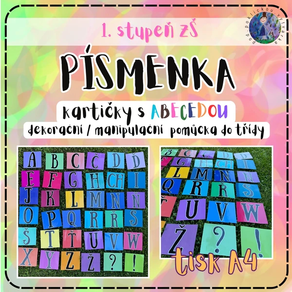Písmenka - kartičky s ABECEDOU
