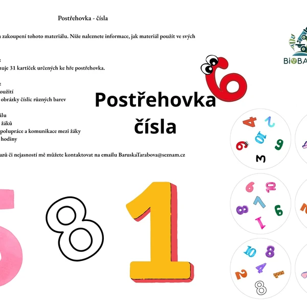 Postřehovka - čísla