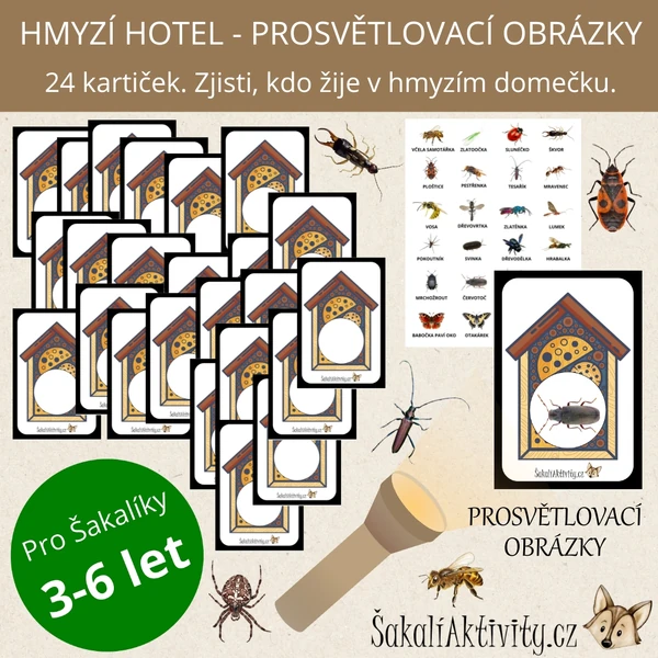  PROSVĚTLOVACÍ OBRÁZKY - Hmyzí hotel 