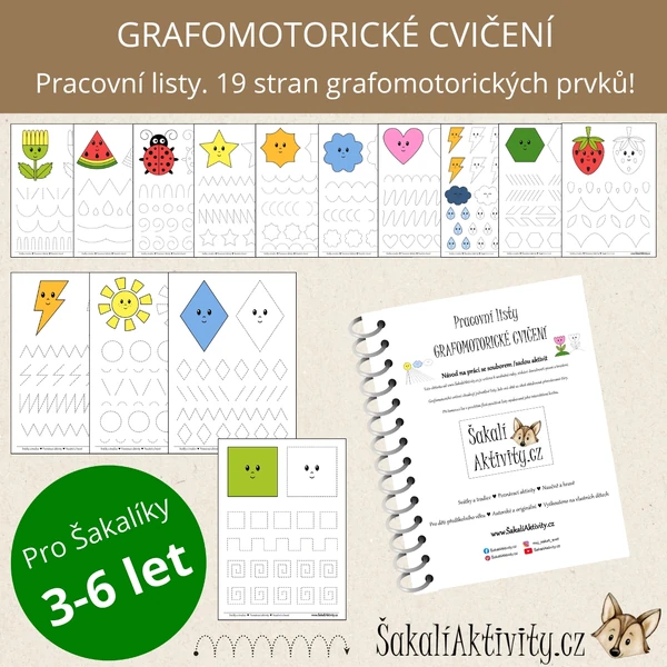  Pracovní listy - GRAFOMOTORICKÉ CVIČENÍ 