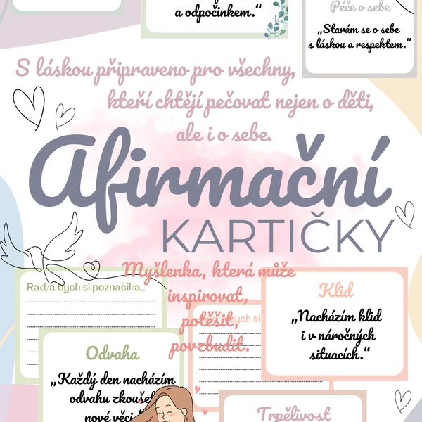 Afirmační kartičky - afirmace