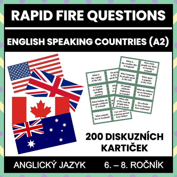 Rapid Fire Questions - English Speaking Countries (A2)