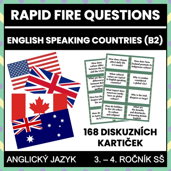Rapid Fire Questions - English Speaking Countries (B2)