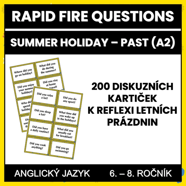 Rapid Fire Questions - Summer Holiday - Past (A2)