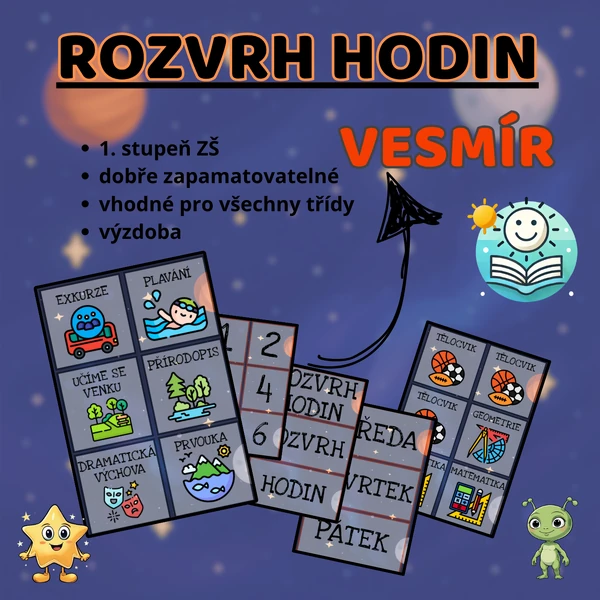 Rozvrh hodin VESMÍR