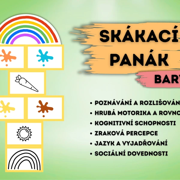 Skákací panák - barvy