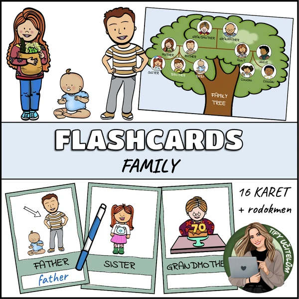 Flashcards - family (rodina)