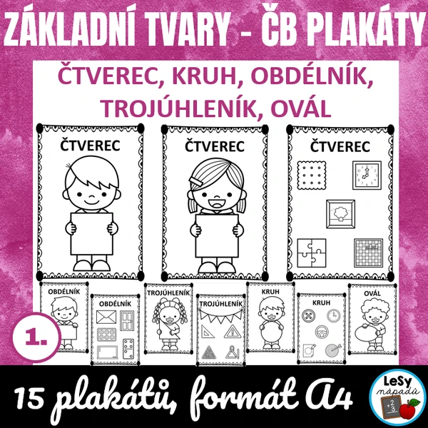 Základní tvary - čb plakáty