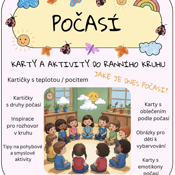 Počasí - karty, aktivity do RK