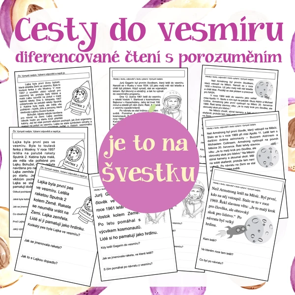 Diferencované čtení - Cesty do vesmíru