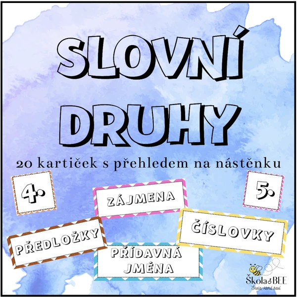 Slovní druhy - přehled