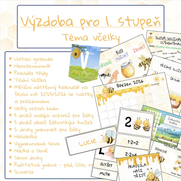VČELKY - výzdoba třídy