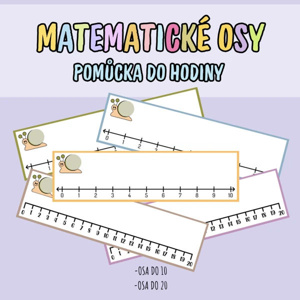 MATEMATICKÉ OSY - POMŮCKA DO HODINY
