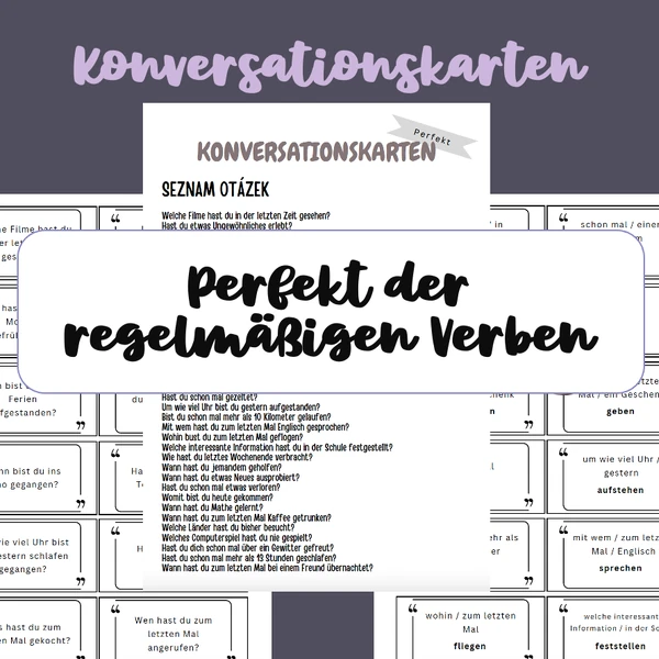 Perfekt: Konversationskarten