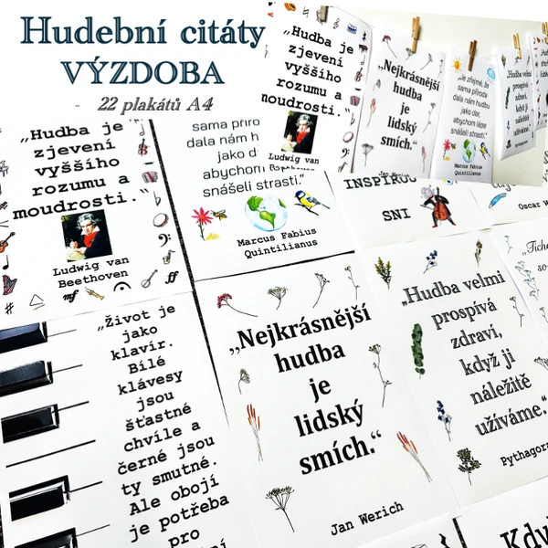 Plakáty - hudební citáty