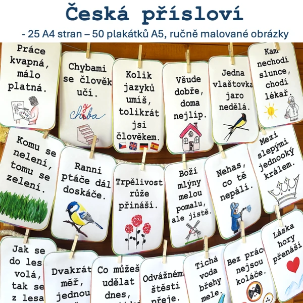 Přísloví - plakátky