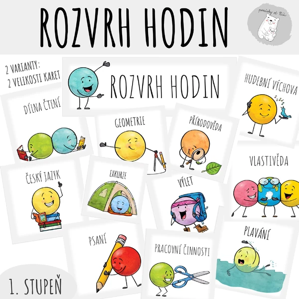 Rozvrh hodin - Veselá výzdoba 