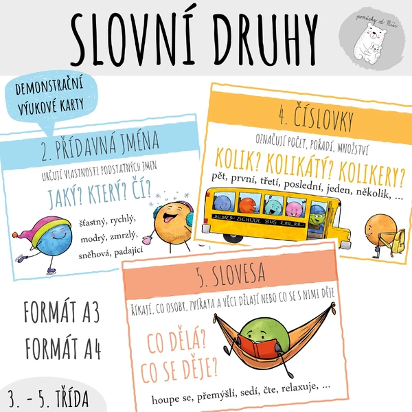 Slovní druhy - Veselá výzdoba 