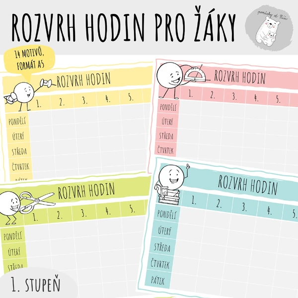 Rozvrh hodin pro žáky - Veselá výzdoba 