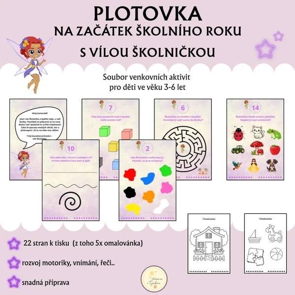 PLOTOVKA na začátek školního roku s vílou Školničkou