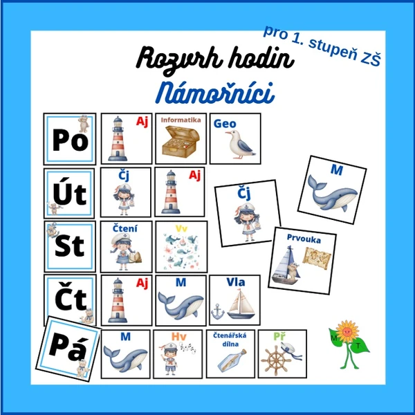 Rozvrh hodin - námořníci