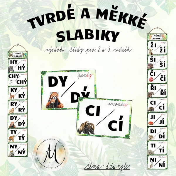 Měkké a tvrdé slabiky - výzdoba třídy