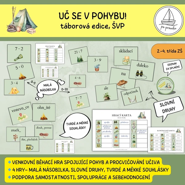 Uč se v pohybu! 4 běhací hry pro 2.-5. třídu