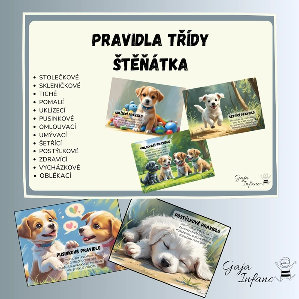 Pravidla třídy- Štěňátka 