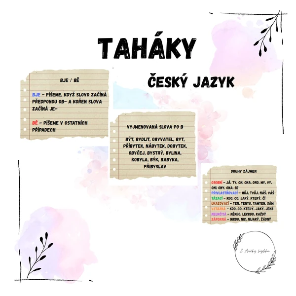 Taháky do češtiny