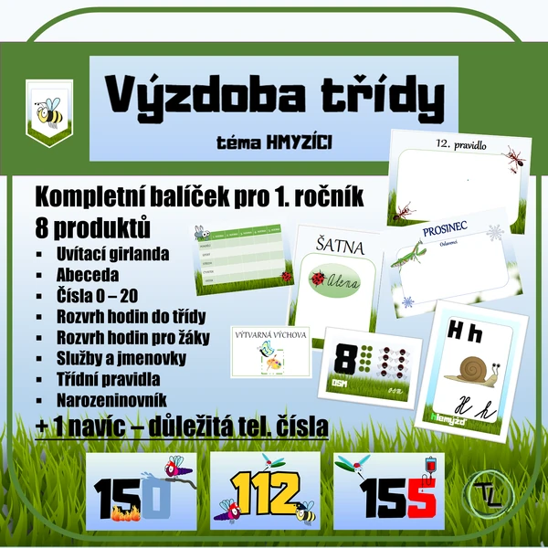 Výzdoba třídy - téma HMYZÍCI