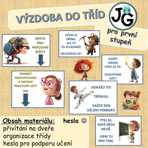 Výzdoba do tříd 