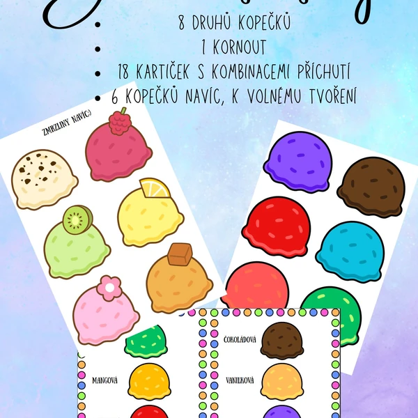 🍦 Barevné zmrzliny 🍦