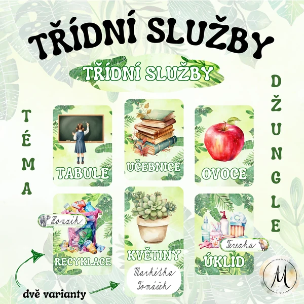 Třídní služby - téma džungle