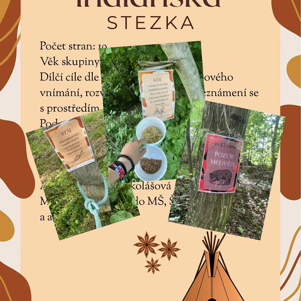 Indiánská stezka s úkoly