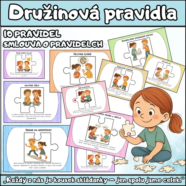 PRAVIDLA ŠKOLNÍ DRUŽINY - PUZZLE