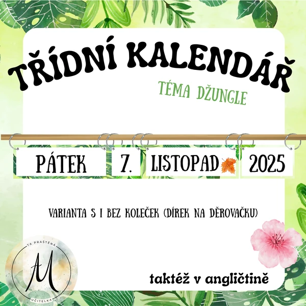 Flip kalendář - téma džungle