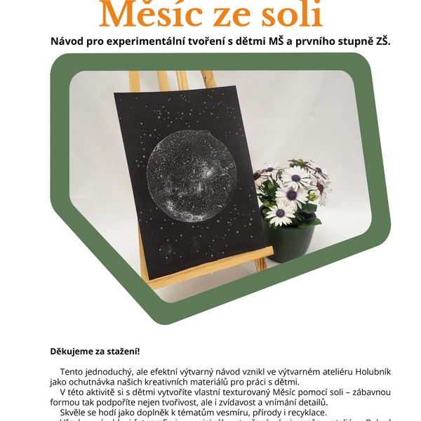 Měsíc ze soli- materiál zdarma