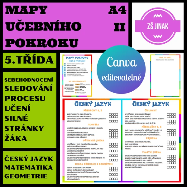 MAPY UČEBNÍHO POKROKU - 5.třída