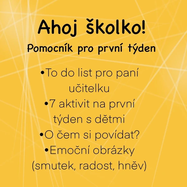 Pomocník 1. týdne v MŠ