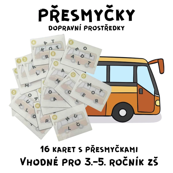 Přesmyčky - dopravní prostředky