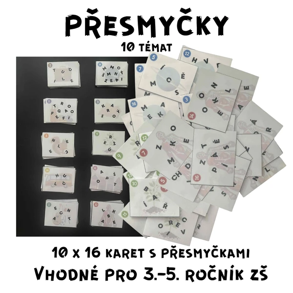 Sada Přesmyček - 10 témat