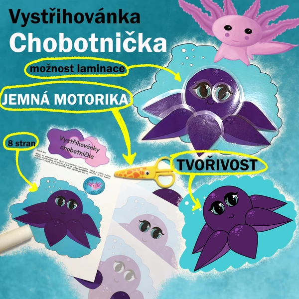 Vystřihovánky chobotnička
