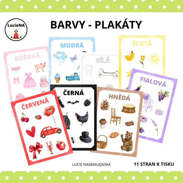 BARVY (PLAKÁTY S OBRÁZKY)