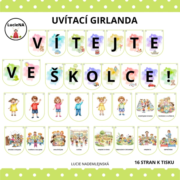 UVÍTACÍ GIRLANDA DO ŠKOLKY