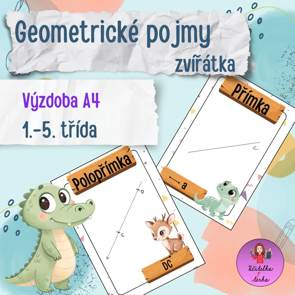 Geometrické pojmy - zvířátka