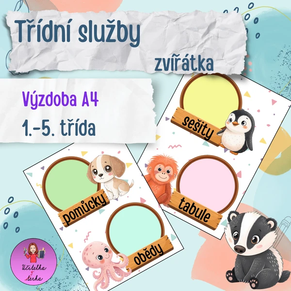 Třídní služby - zvířátka