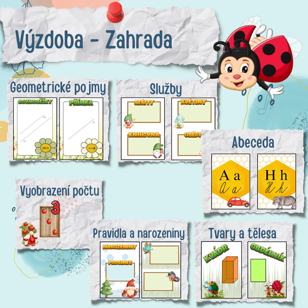 Výzdoba zahrada KOMPLET