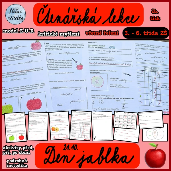 DEN JABLKA (21. 10.) - čtenářská lekce